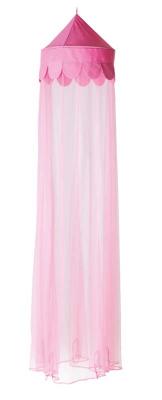 Pink pointed canopy top with pink mesh fabric