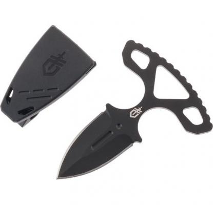 Gerber Uppercut Knife Sheath Set (front view of sheath with the sword and shield logo)