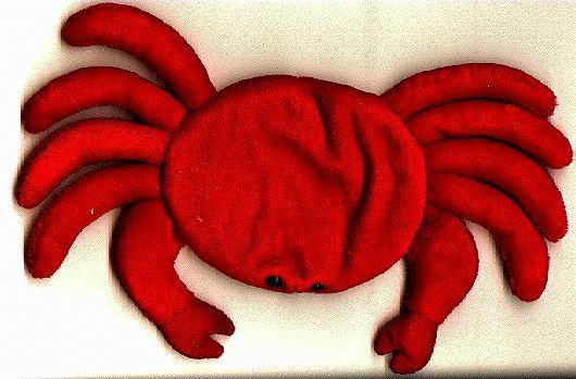 Bean bag crab toy