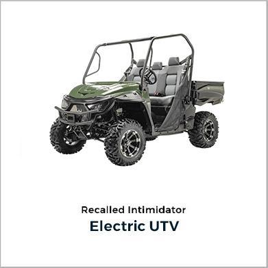 Recalled Intimidator Electric UTV