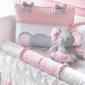 Recalled 11-Piece Pink Little Elephant and the Balloon Crib Bedding Set, 122473