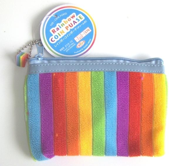 Picture of Recalled children's purse with rainbow stripes