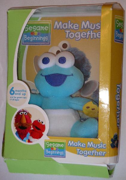 Picture of Recalled Cookie Monster Plush Toy in Packaging