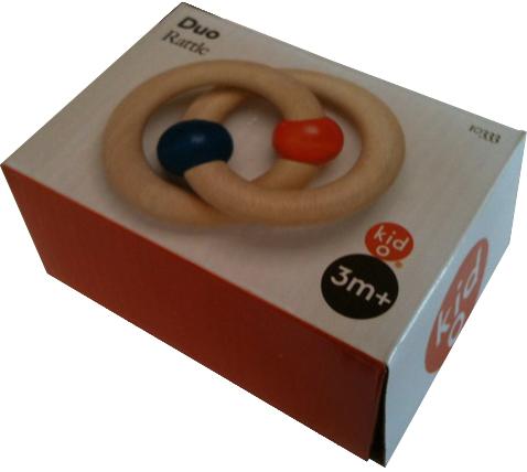 Picture of recalled Duo rattle packaging