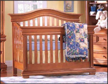 Picture of Recalled Majestic Curved Top Crib - Model # 9500