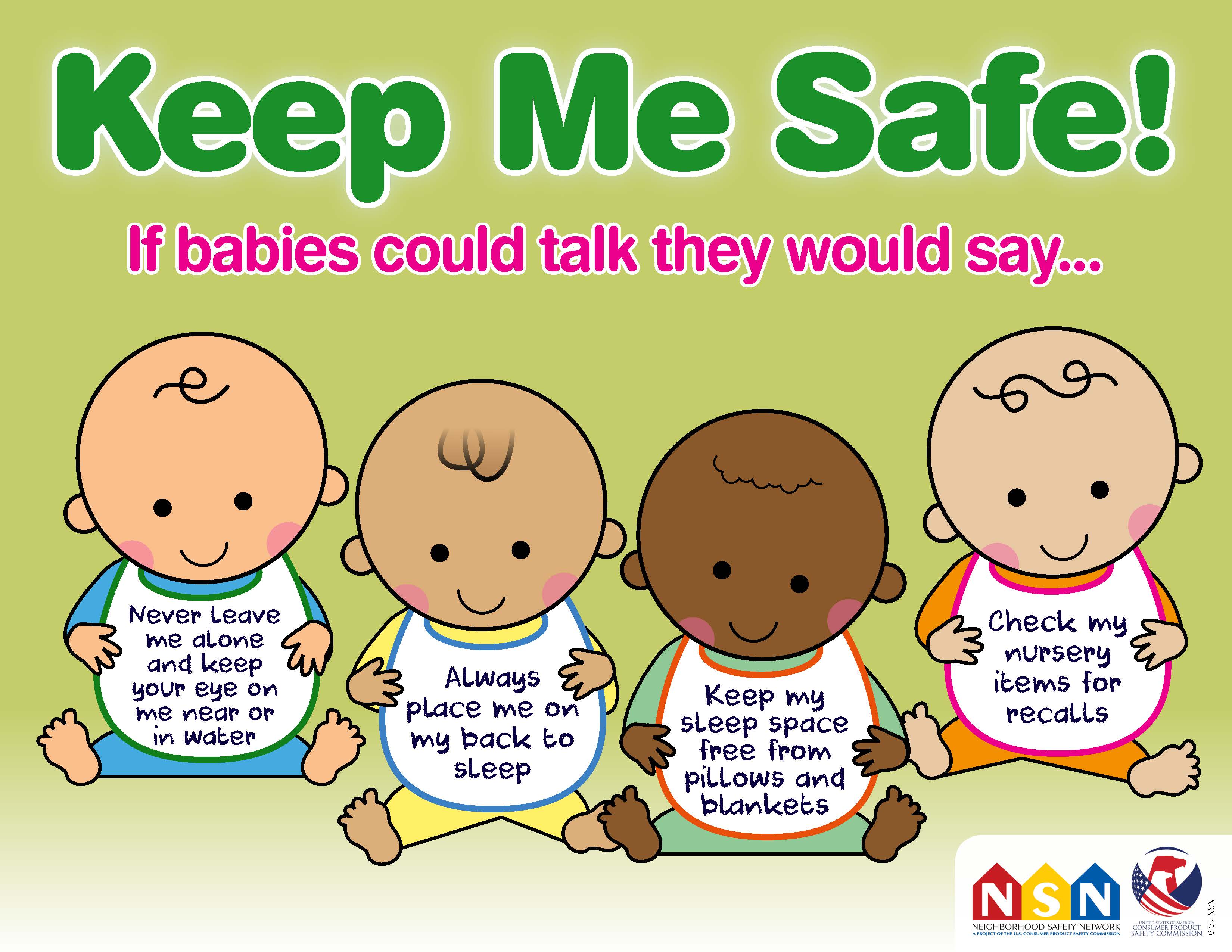 Keep Me Safe! Baby Safety Month 2018 CPSC.gov image