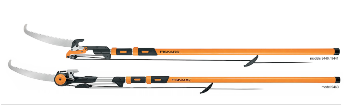 Fiskars 7 16' Chain Drive Extendable Pole Saw & Pruner