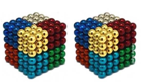 216 pcs 5mm 8 color Magnetic Balls Cubes by Carolina Milano