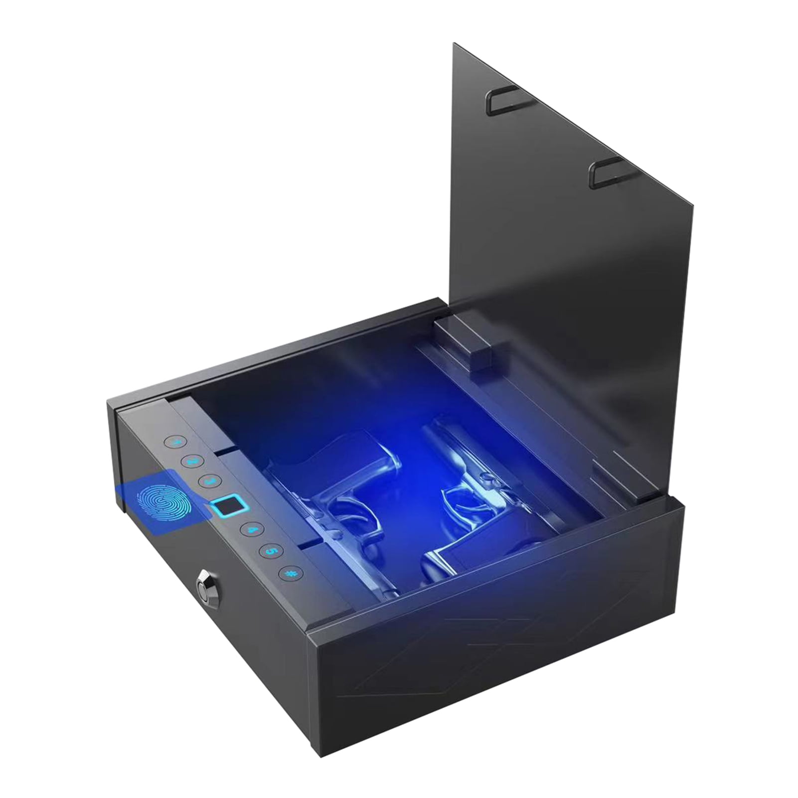 Cacagoo and Oswoo Biometric Safe in Opened Position