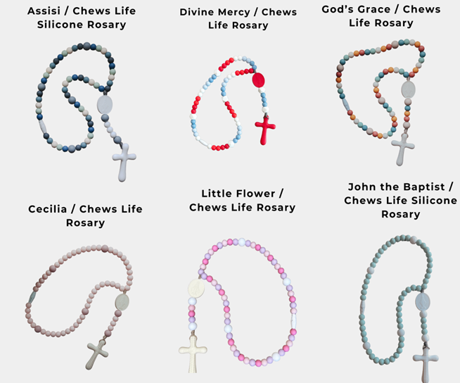 Recalled Rosary teethers