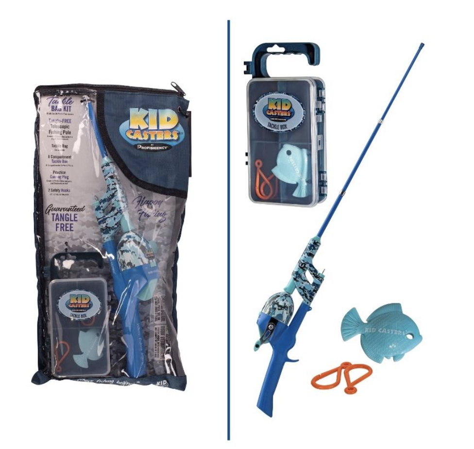Portable Fishing Rod - Blue  Portable fishing rod, Fishing rod