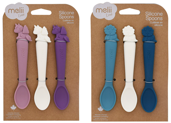 Silicone spoons for babies