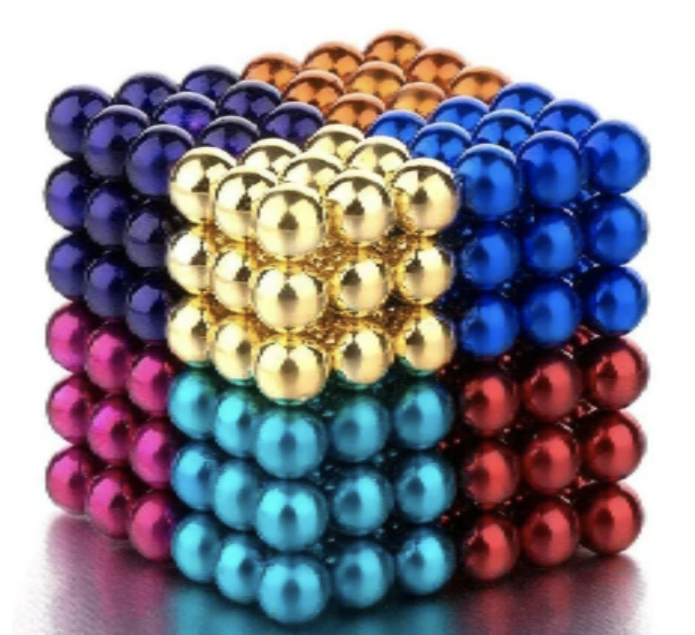 Multi Colored 216 pieces Magnetic Balls - Not sold in stores