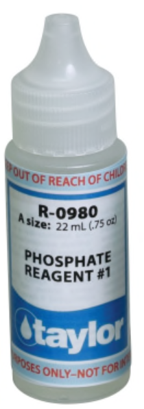 Recalled Phosphate Reagent #1 bottle sold within the Taylor Phosphate Test Kits