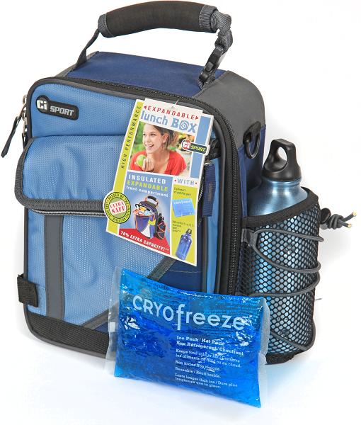 Tasty Insulated Expandable Lunch Bag Blue with Stars *Brand NEW*