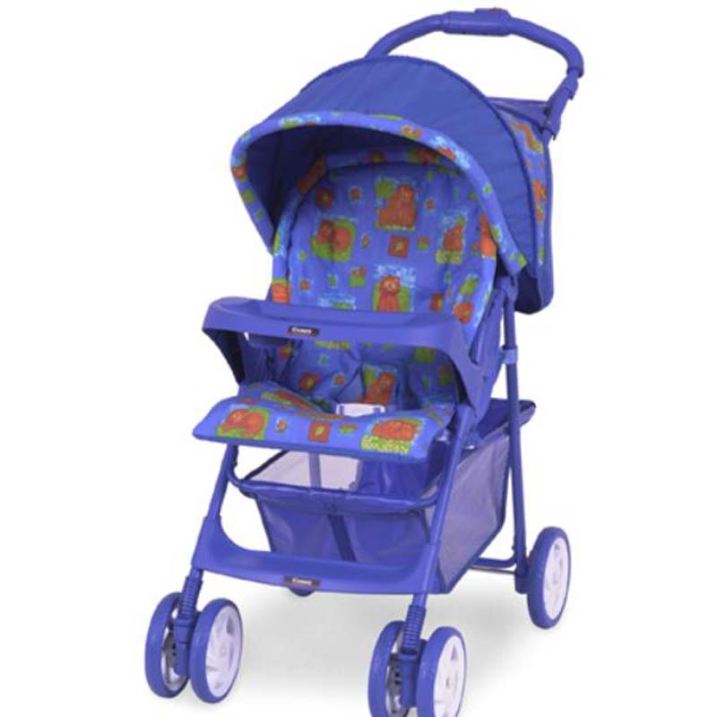 baby blue stroller and carseat