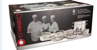 Fingerhut - Chef's Mark 6-Pc. Porcelain Enamel Cast Iron Cookware Set - Red