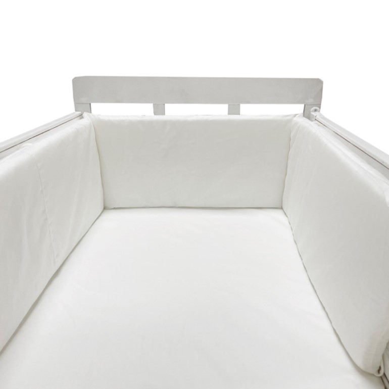 White hotsell cot bumper