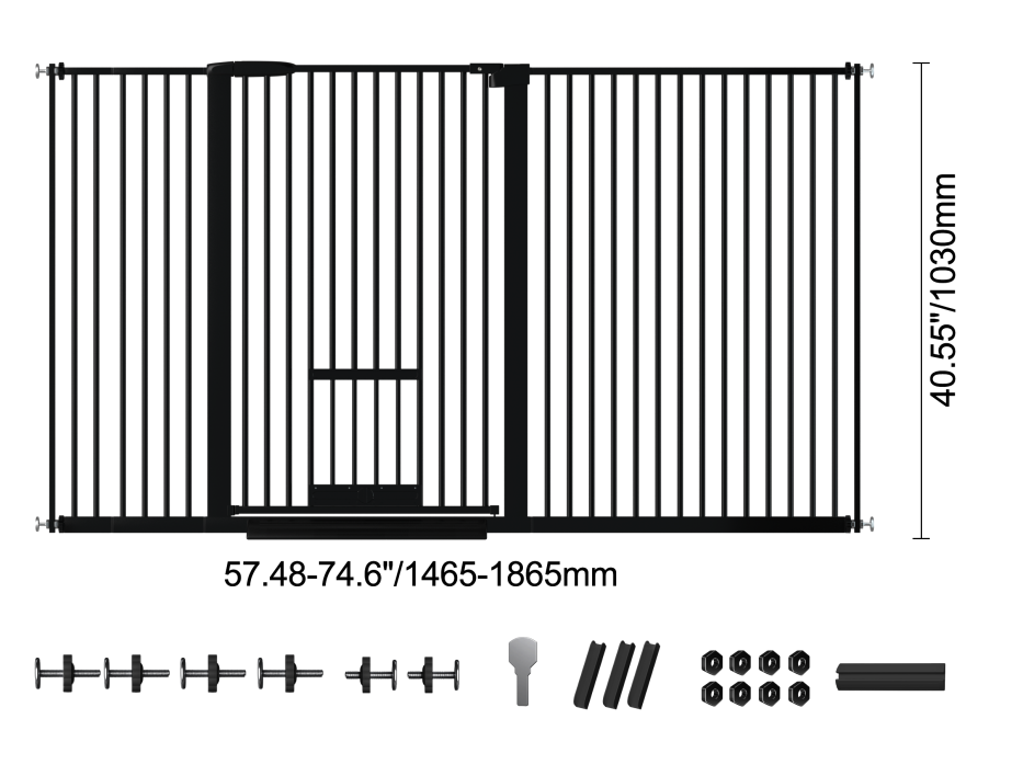 Recalled UVPIC Baby Gate with Pet Door