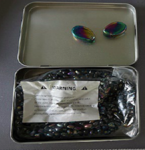UYPEA Magnetic Ferrite Stones (Enclosed in Plastic Wrapping and Tin Case)