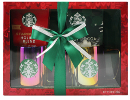 Recalled Starbucks Holiday Gift Set with 2 Mugs (As Sold)