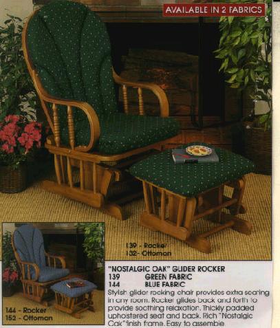 Oak glider rocking deals chair