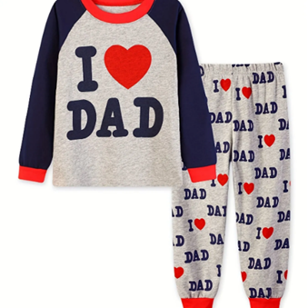 Recalled “I LOVE DAD” Two-Piece Pajama Set
