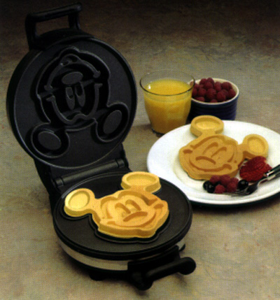 Mickey Mouse - Black Mickey Face Mini Waffle Maker