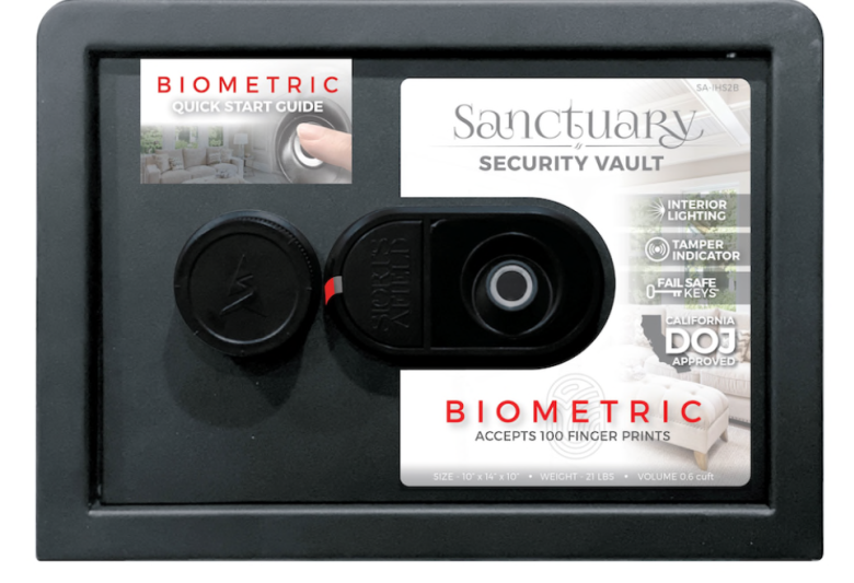 Caja fuerte biométrica para el hogar de acceso rápido de Sanctuary