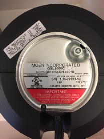 Moen sample serial number plate