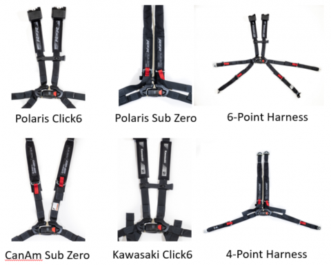 Recalled IMMI SubZero 4-point and IMMI Click6 6-point UTV harnesses 