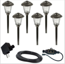 Recalled Paradise Light Kit, Model GL33923BK, with Sterno Home LED power supply