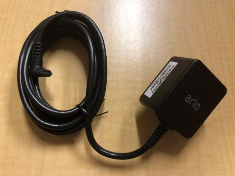 A view of the aftermarket outdoor power adapter