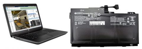 Representative HP computer and battery