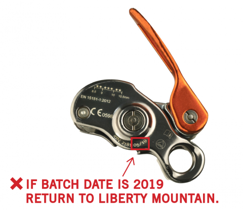 Recalled Beal Sas Birdie Belay Device