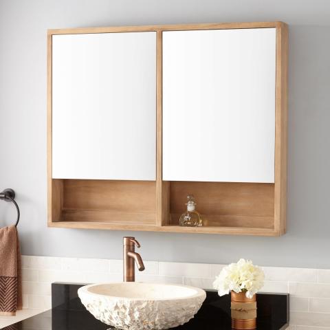 Recalled 36” - Whitewash Finish medicine cabinet