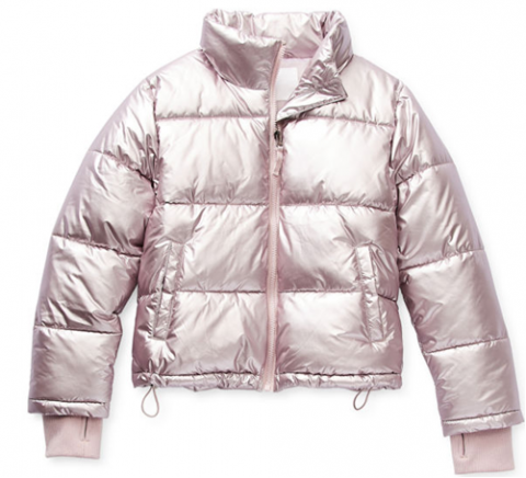 Recalled Arizona Jean Co. a??Lilac Smokea?? Girls Midweight Puffer Jacket