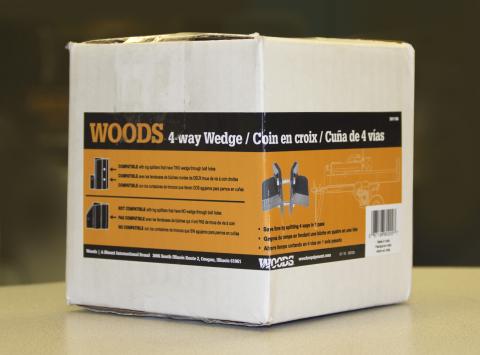 Woods 4-way wedge packaging