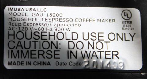 Model number and date code locations