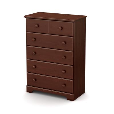 Summer Breeze style 5-drawer chest in royal cherry 