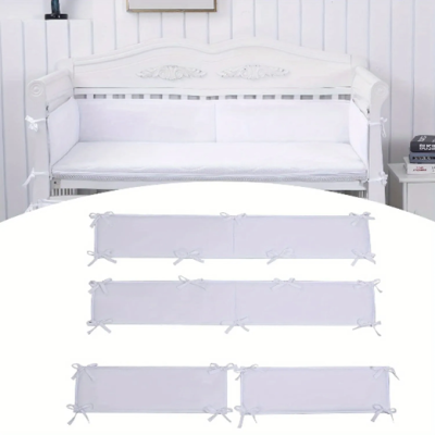 Recalled Baofali 4-in-1 Microfiber Crib Safety Bumper (White) Model number: JJ25B-A1