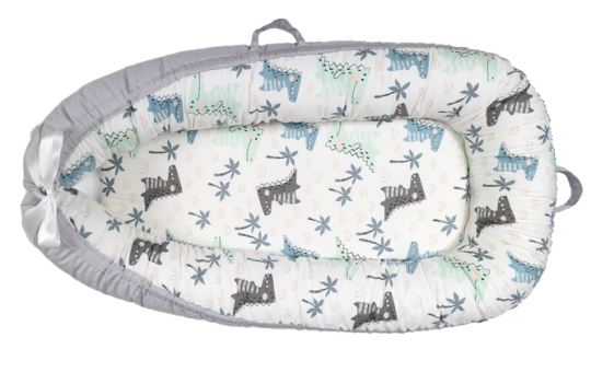 Recalled Cosy Nation Baby Lounger in Dinosaur2 print