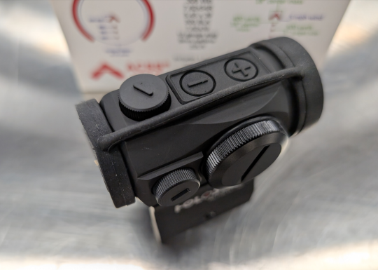 Recalled Holosun Red Dot Sight Top View, Model HS503G-ACSS