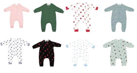 Kyte baby rainforest short orders sleeve slumbersuit