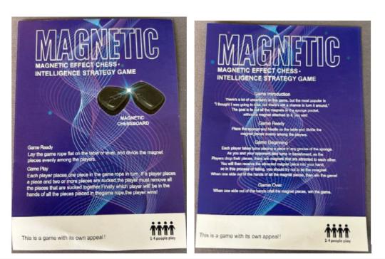 Magnetic Chess Game Sold by Auncley (Game Instructions)