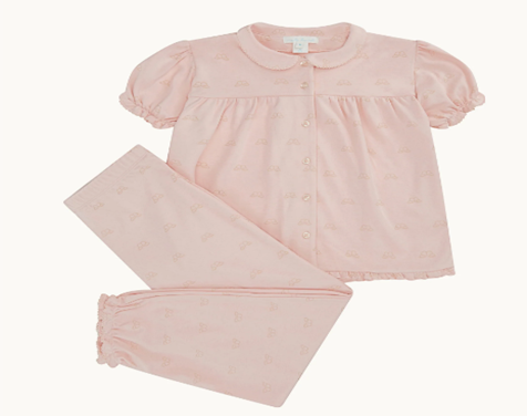 Recalled children’s angel wing two-piece pajama set (pink)