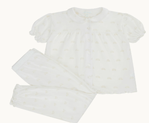 Recalled children’s angel wing two-piece pajama set (cream)