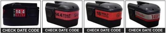 Recalled NiCd battery pack