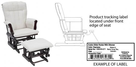 LaJobi Recalls Glider Rockers Due to Fall Hazard CPSC.gov