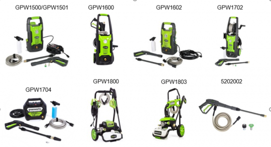 One Million Greenworks and Powerworks Pressure Washer Spray Guns Recalled  Due to Impact Injury Hazard; Distributed by Hongkong Sun Rise Trading